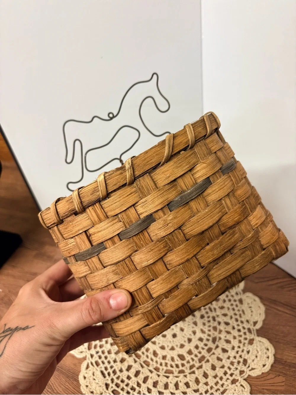 Vintage woven basket